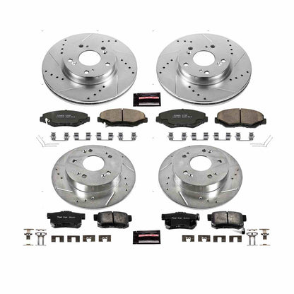 PowerStop Power Stop 2013 Acura ILX Front & Rear Z23 Evolution Sport Brake Kit K6942