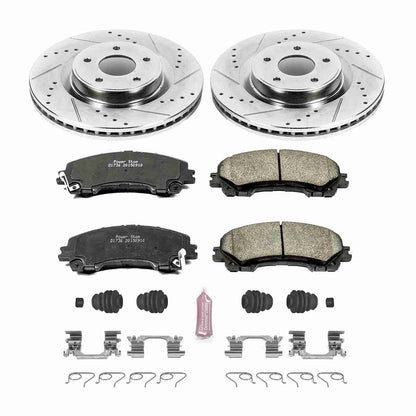 PowerStop Power Stop 14-19 Infiniti Q50 Front Z23 Evolution Sport Brake Kit K6944