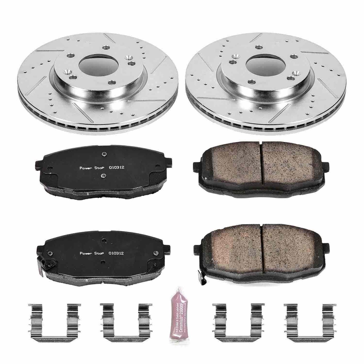 PowerStop Power Stop 14-16 Kia Soul Front Z23 Evolution Sport Brake Kit K6946