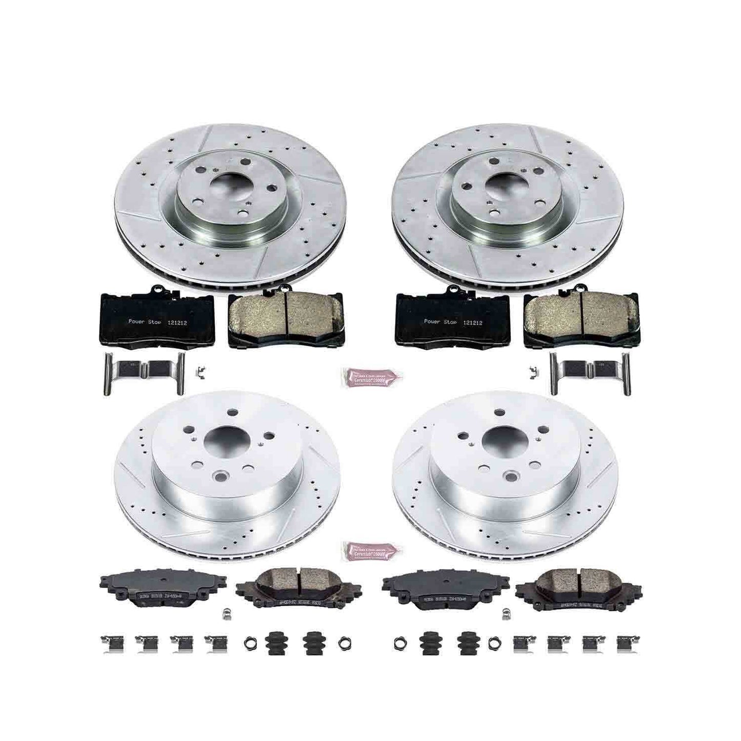 PowerStop Power Stop 14-15 Lexus IS350 Front & Rear Z23 Evolution Sport Brake Kit K6947