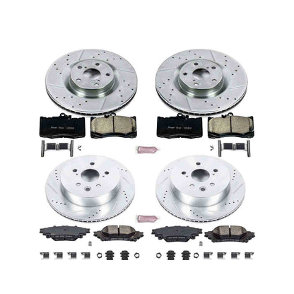 PowerStop Power Stop 14-15 Lexus IS350 Front & Rear Z23 Evolution Sport Brake Kit K6947