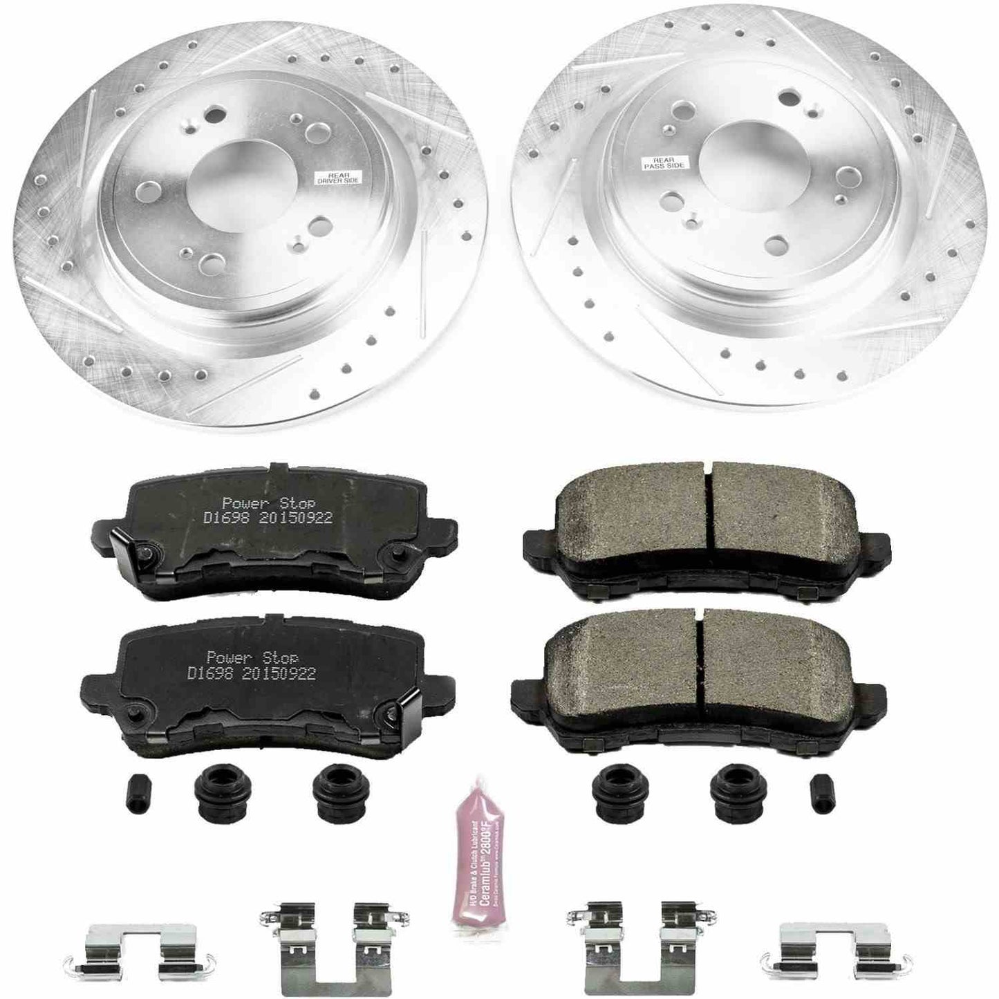 PowerStop Power Stop 14-19 Acura RLX Rear Z23 Evolution Sport Brake Kit K6952