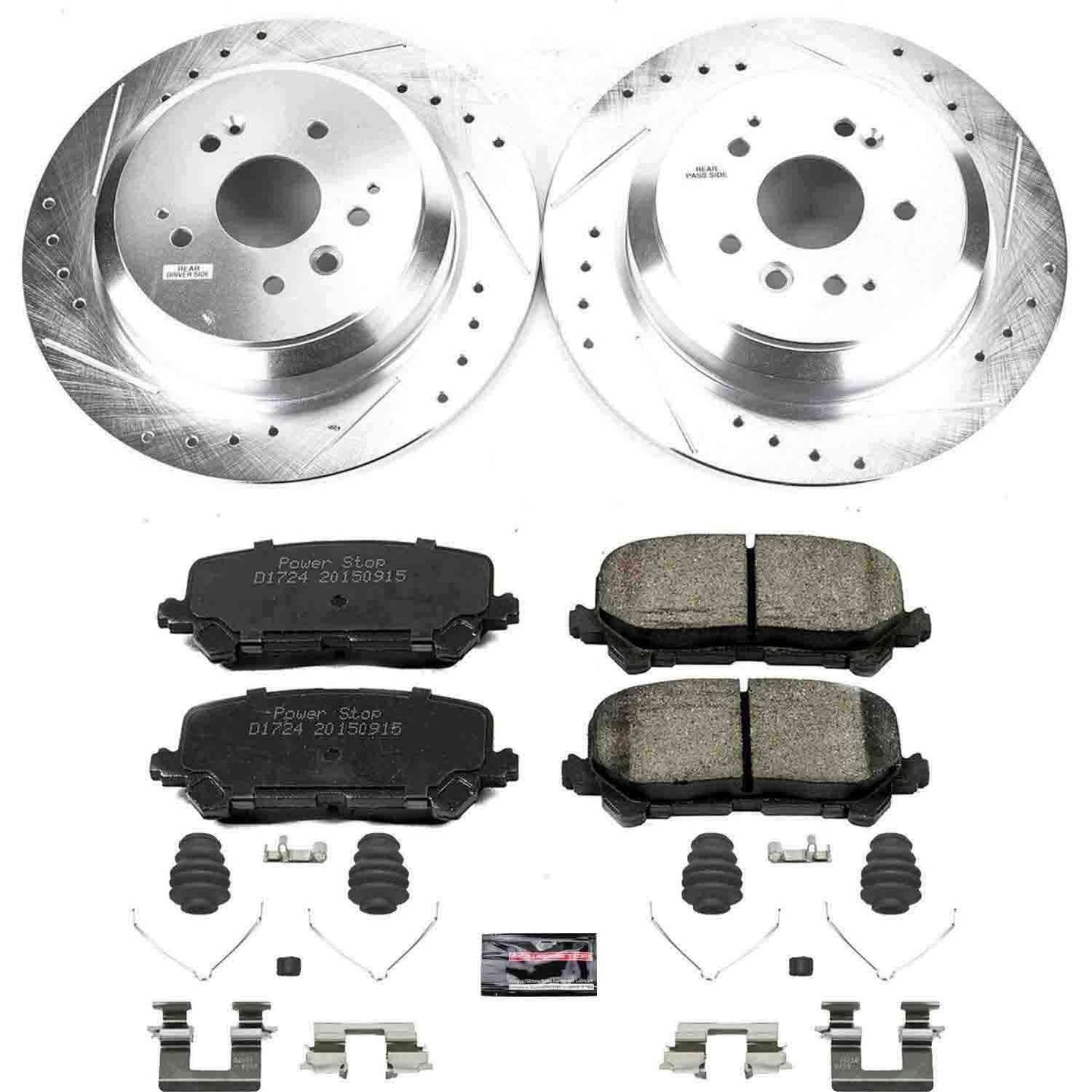 PowerStop Power Stop 14-16 Acura MDX Rear Z23 Evolution Sport Brake Kit K6953