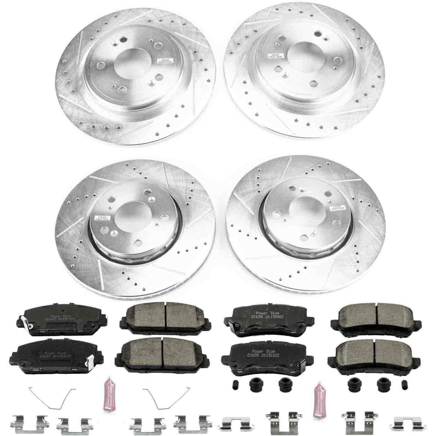 PowerStop Power Stop 14-19 Acura RLX Front & Rear Z23 Evolution Sport Brake Kit K6954