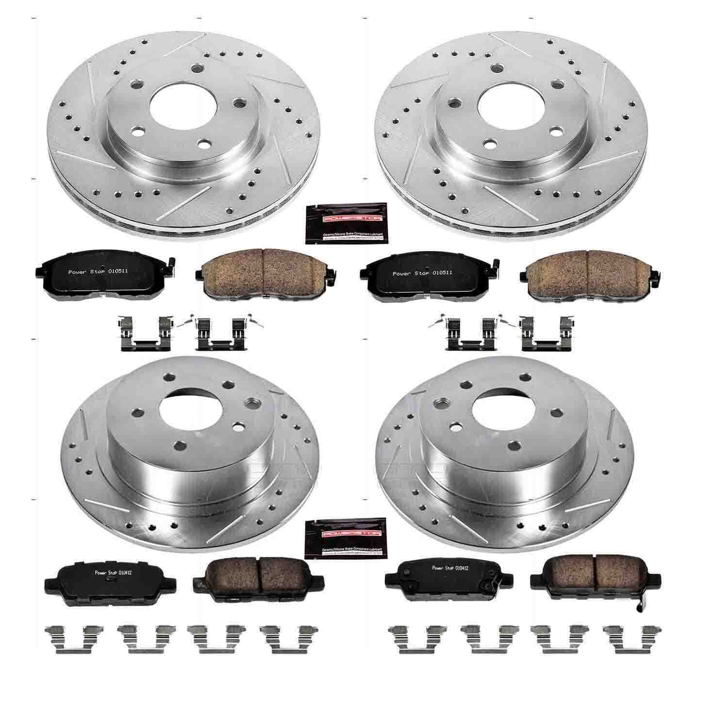 PowerStop Power Stop 13-18 Nissan Sentra Front & Rear Z23 Evolution Sport Brake Kit K6960
