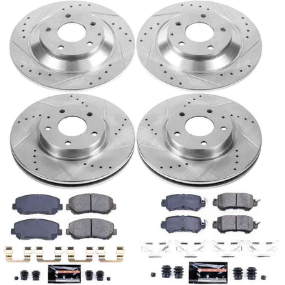 PowerStop Power Stop 13-15 Mazda CX-5 Front & Rear Z23 Evolution Sport Brake Kit K6965