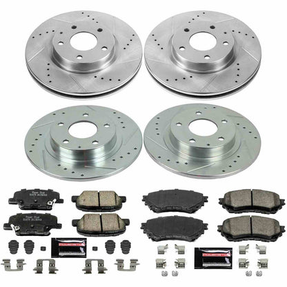 PowerStop Power Stop 14-15 Mazda 6 Front & Rear Z23 Evolution Sport Brake Kit K6966