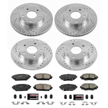 PowerStop Power Stop 14-16 Mazda 3 Front & Rear Z23 Evolution Sport Brake Kit K6972