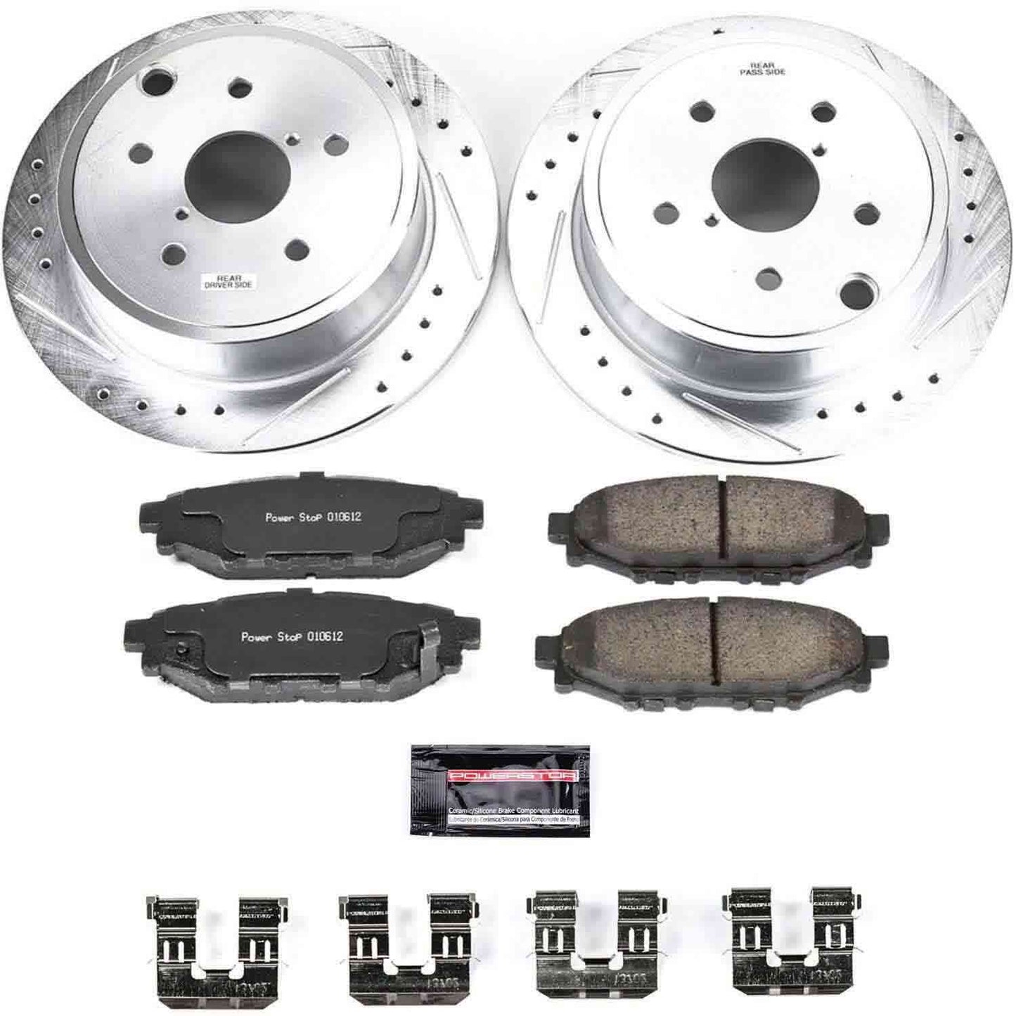 PowerStop Power Stop 15-19 Subaru WRX Rear Z23 Evolution Sport Brake Kit K6977