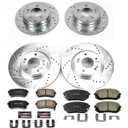 PowerStop Power Stop 2015 Hyundai Sonata Front & Rear Z23 Evolution Sport Brake Kit K6981