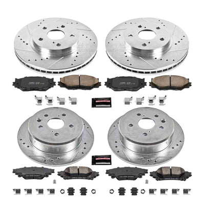 PowerStop Power Stop 14-15 Lexus IS250 Front & Rear Z23 Evolution Sport Brake Kit K6988