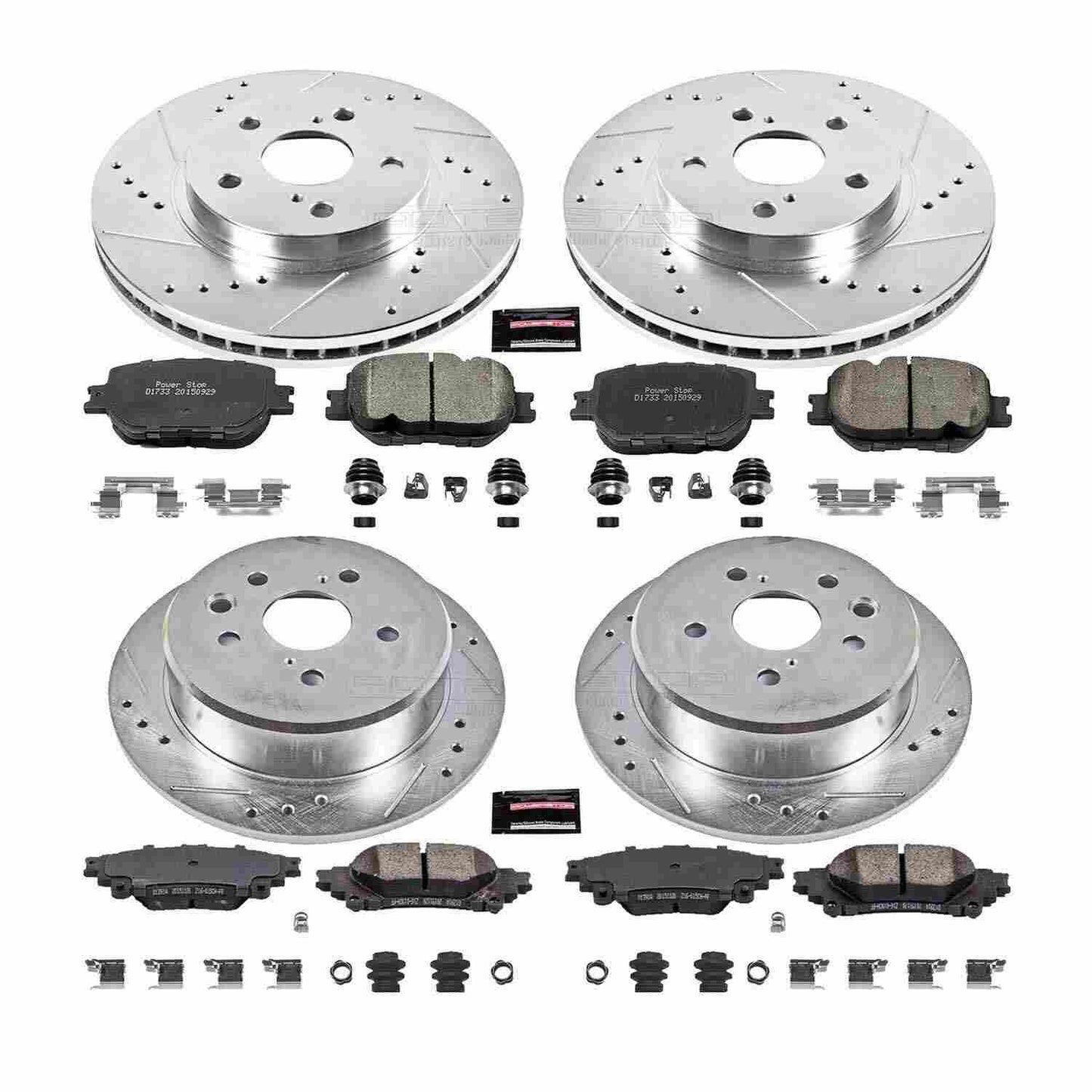 PowerStop Power Stop 14-15 Lexus IS250 Front & Rear Z23 Evolution Sport Brake Kit K6989