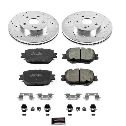 PowerStop Power Stop 14-15 Lexus IS250 Front Z23 Evolution Sport Brake Kit K6990