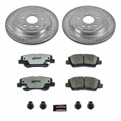 PowerStop Power Stop 14-18 Cadillac CTS Rear Z26 Street Warrior Brake Kit K6991-26
