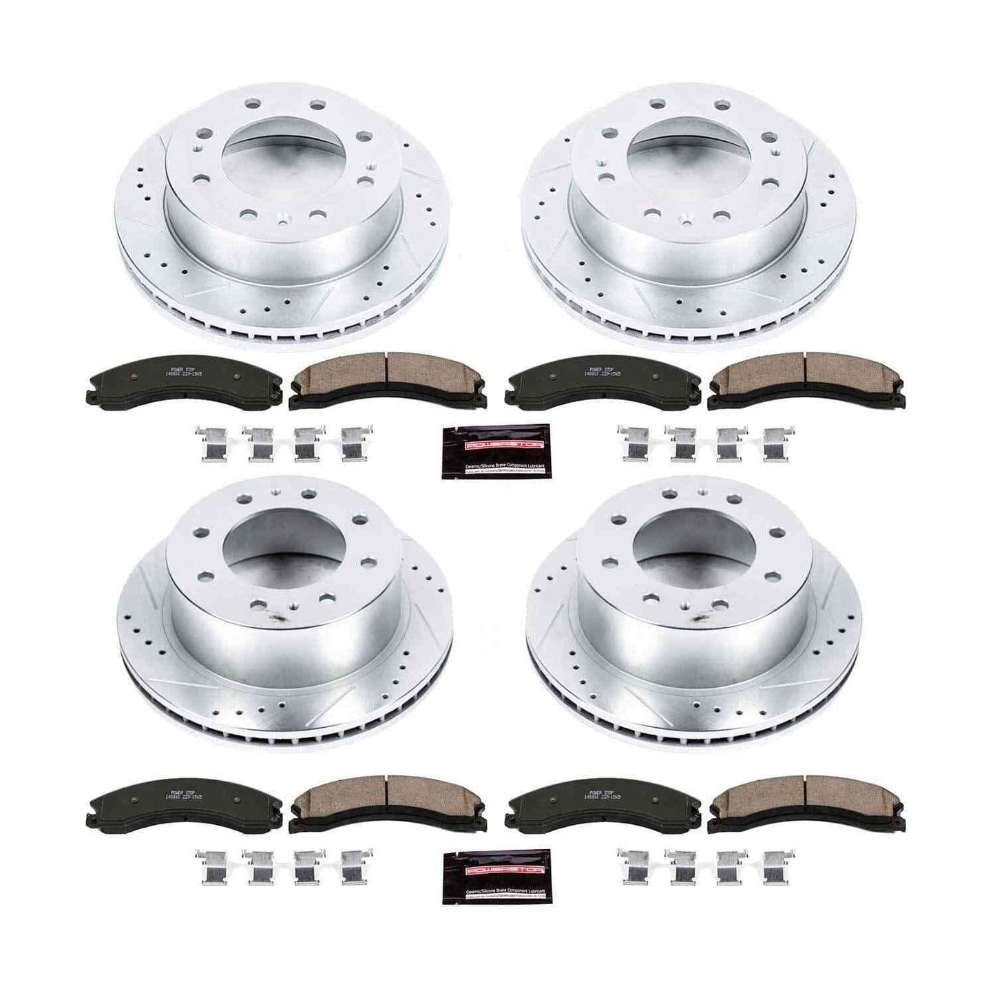 PowerStop Power Stop 15-19 Chevrolet Silverado 2500 HD Front & Rear Z23 Evolution Sport Brake Kit K6992