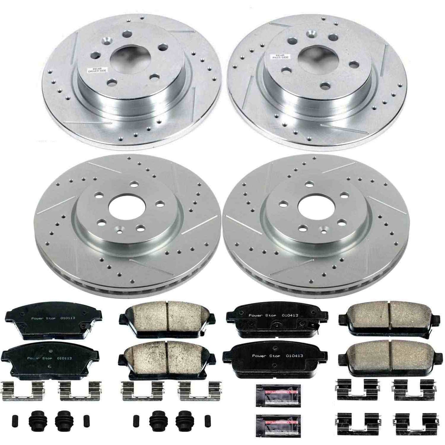 PowerStop Power Stop 15-16 Chevrolet Trax Front & Rear Z23 Evolution Sport Brake Kit K6995