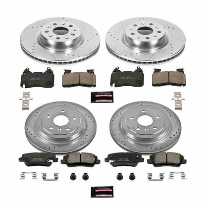 PowerStop Power Stop 14-18 Cadillac CTS Front & Rear Z23 Evolution Sport Brake Kit K6997