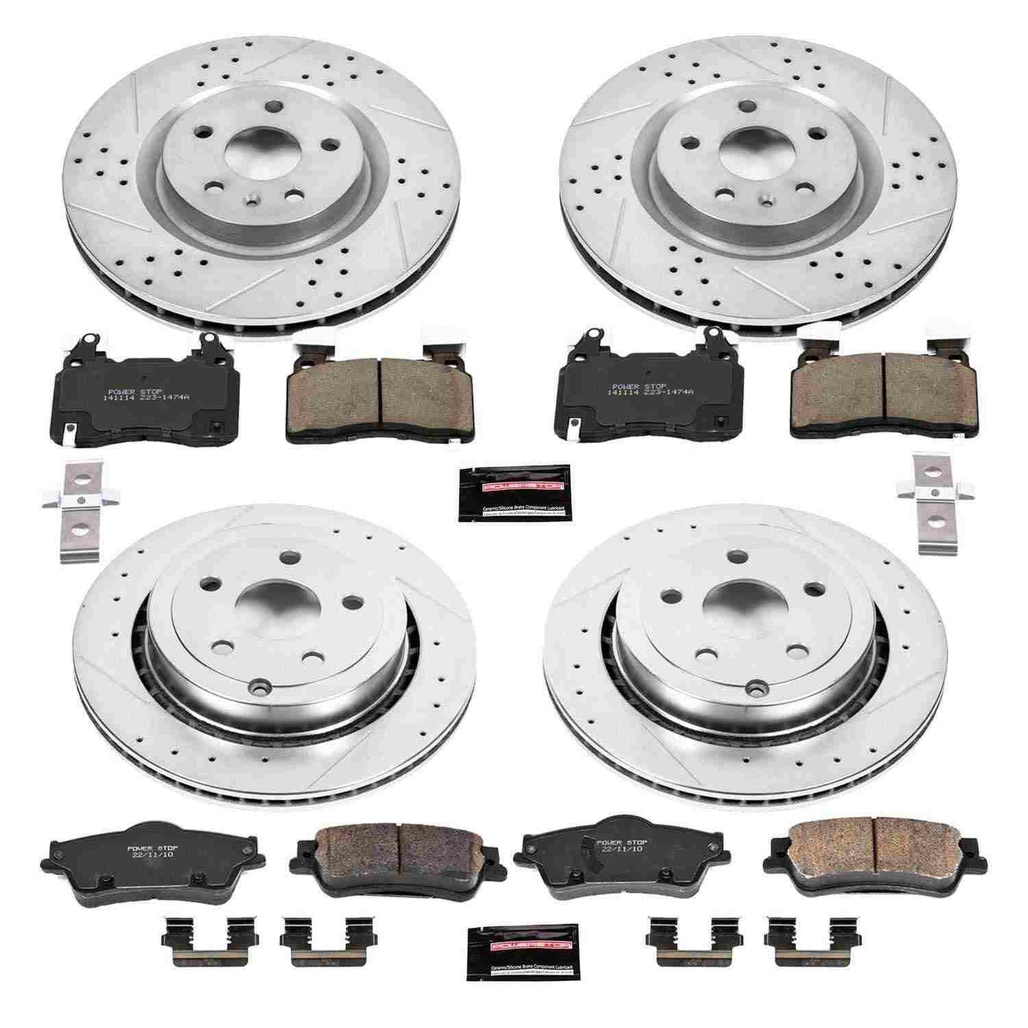 PowerStop Power Stop 2014 Chevrolet SS Front & Rear Z23 Evolution Sport Brake Kit K7005