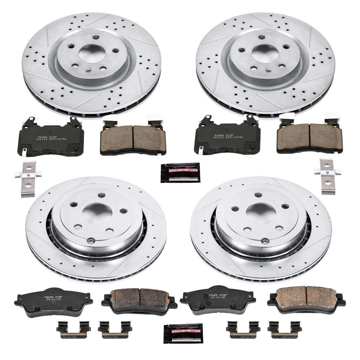 PowerStop Power Stop 2014 Chevrolet SS Front & Rear Z23 Evolution Sport Brake Kit K7005