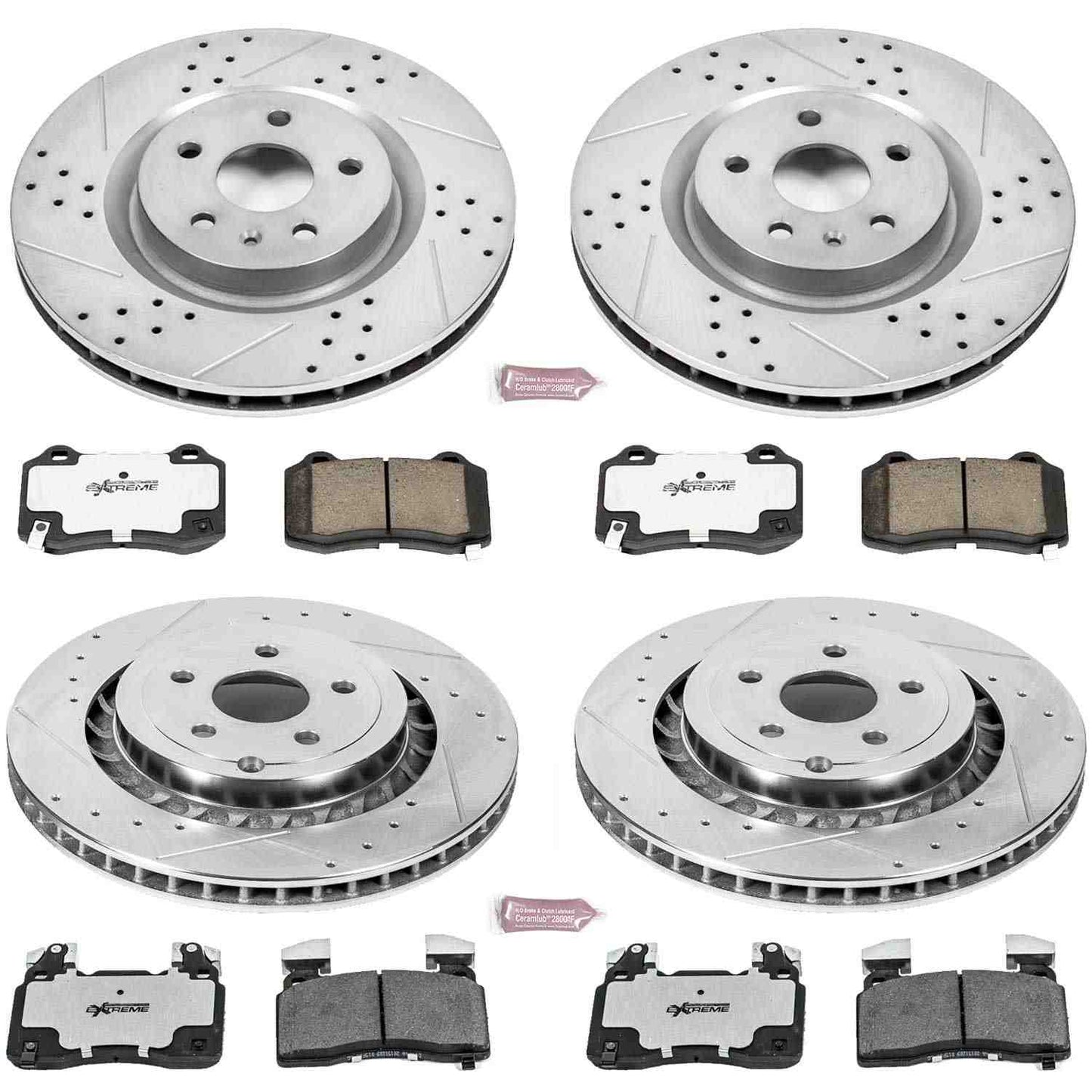 PowerStop Power Stop 15-17 Chevrolet SS Front & Rear Z26 Street Warrior Brake Kit K7006-26