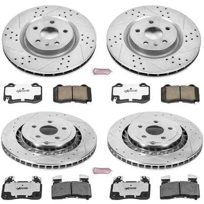 PowerStop Power Stop 15-17 Chevrolet SS Front & Rear Z26 Street Warrior Brake Kit K7006-26