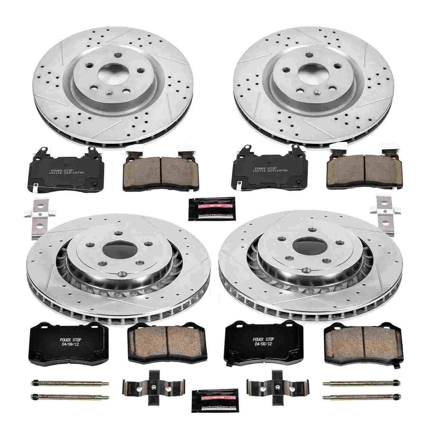 Power Stop 15-17 Chevrolet SS Front & Rear Z23 Evolution Sport Brake Kit K7006