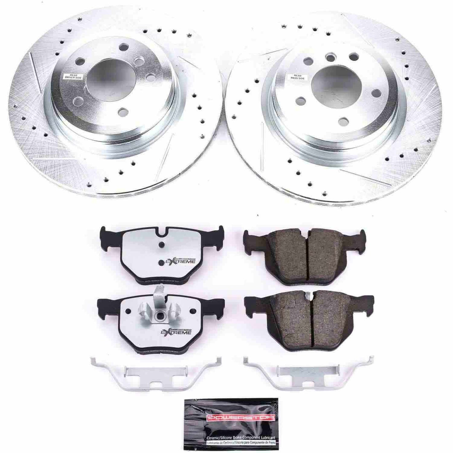 PowerStop Power Stop 13-15 BMW X1 Rear Z26 Street Warrior Brake Kit K7009-26