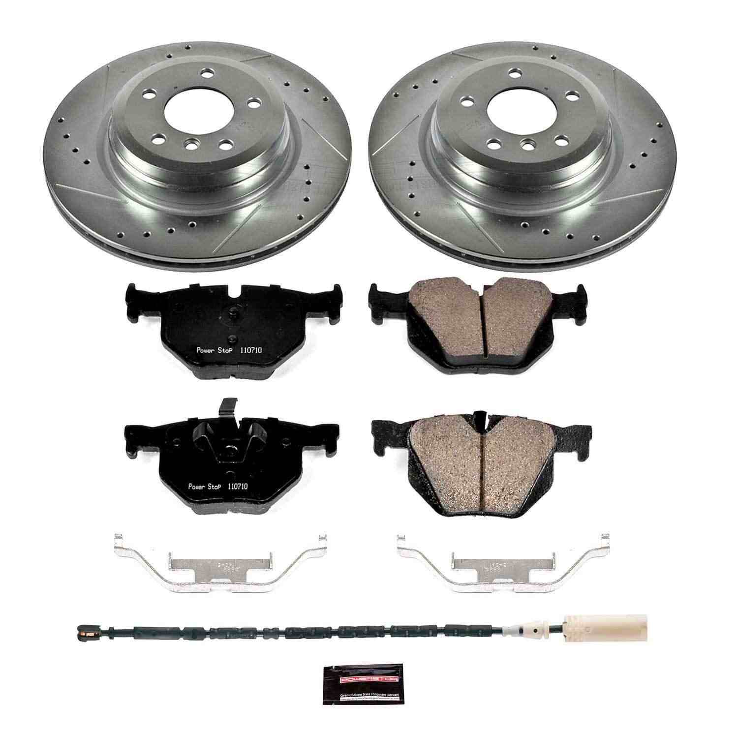 Power Stop 13-15 BMW X1 Rear Z23 Evolution Sport Brake Kit K7009