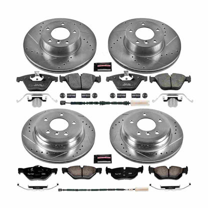 Power Stop 13-15 BMW X1 Front & Rear Z23 Evolution Sport Brake Kit K7024