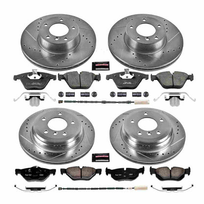 PowerStop Power Stop 13-15 BMW X1 Front & Rear Z23 Evolution Sport Brake Kit K7025
