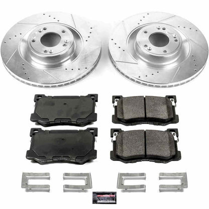 PowerStop Power Stop 15-16 Hyundai Genesis Front Z23 Evolution Sport Brake Kit K7030