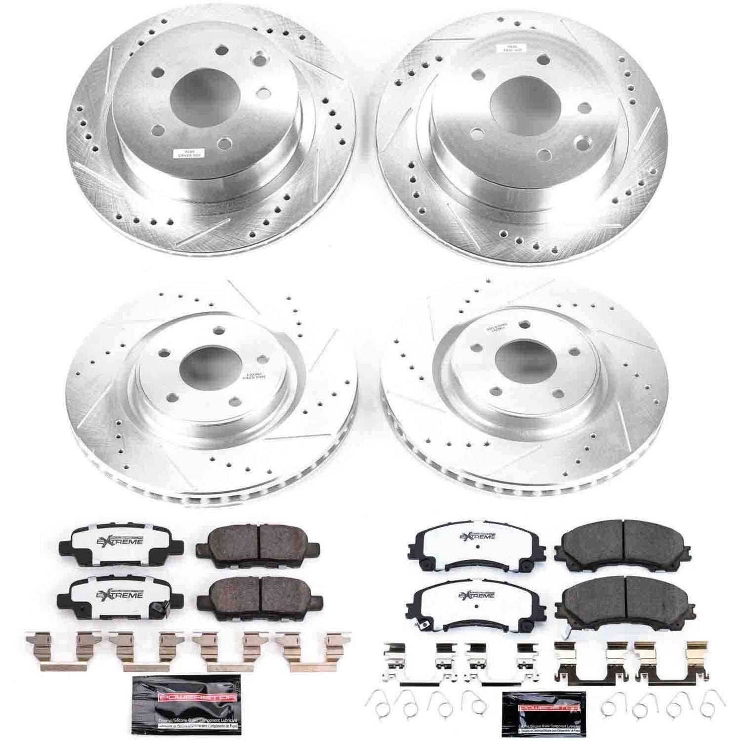 PowerStop Power Stop 14-19 Nissan Rogue Front & Rear Z26 Street Warrior Brake Kit K7033-26