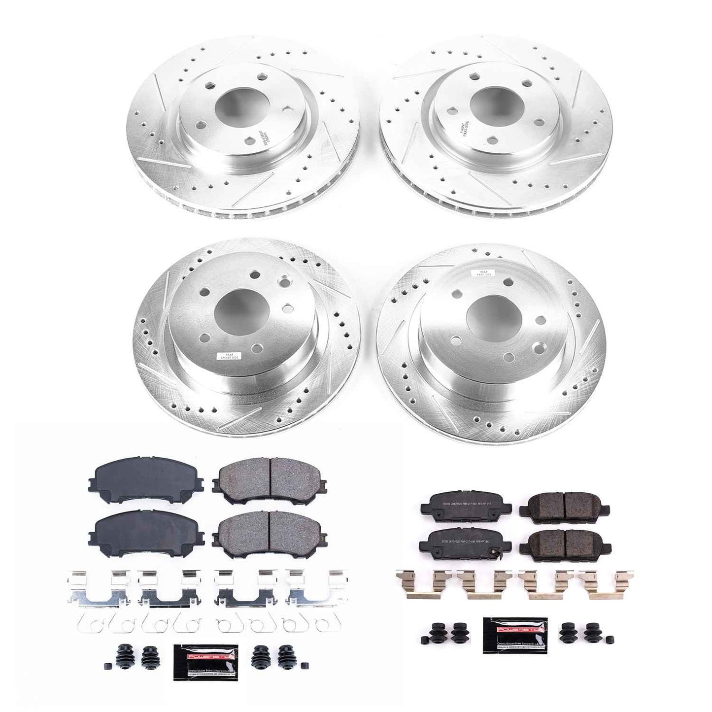 PowerStop Power Stop 14-19 Nissan Rogue Front & Rear Z23 Evolution Sport Brake Kit K7035