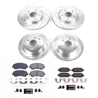 PowerStop Power Stop 14-19 Nissan Rogue Front & Rear Z23 Evolution Sport Brake Kit K7035