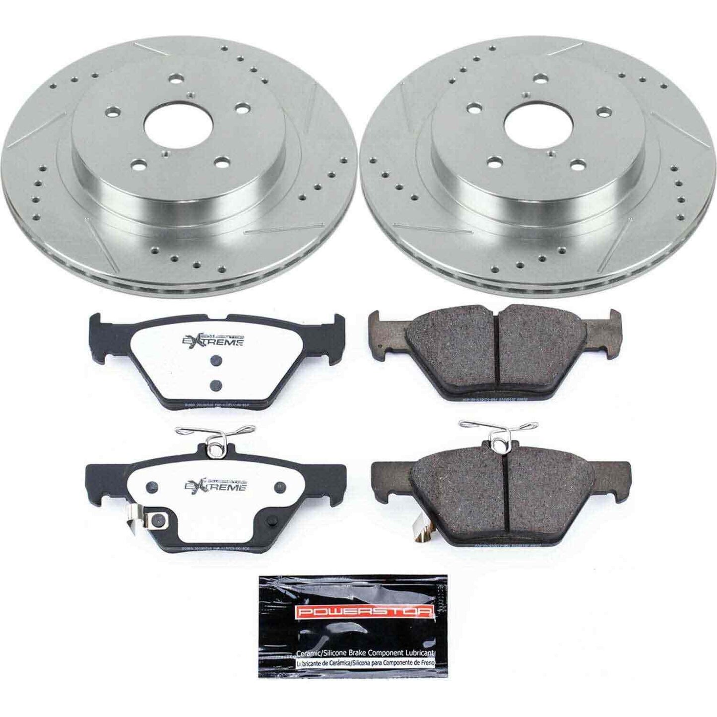 PowerStop Power Stop 15-18 Subaru Legacy Rear Z26 Street Warrior Brake Kit K7039-26