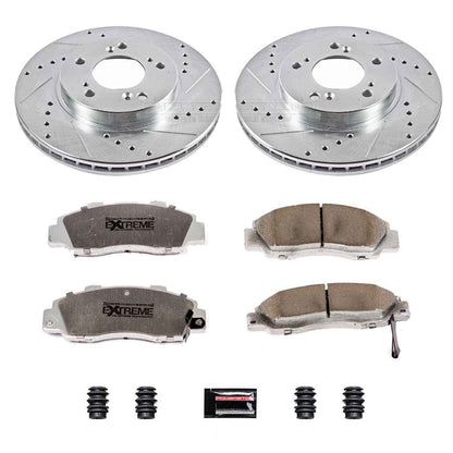 PowerStop Power Stop 97-01 Acura Integra Front Z26 Street Warrior Brake Kit K704-26