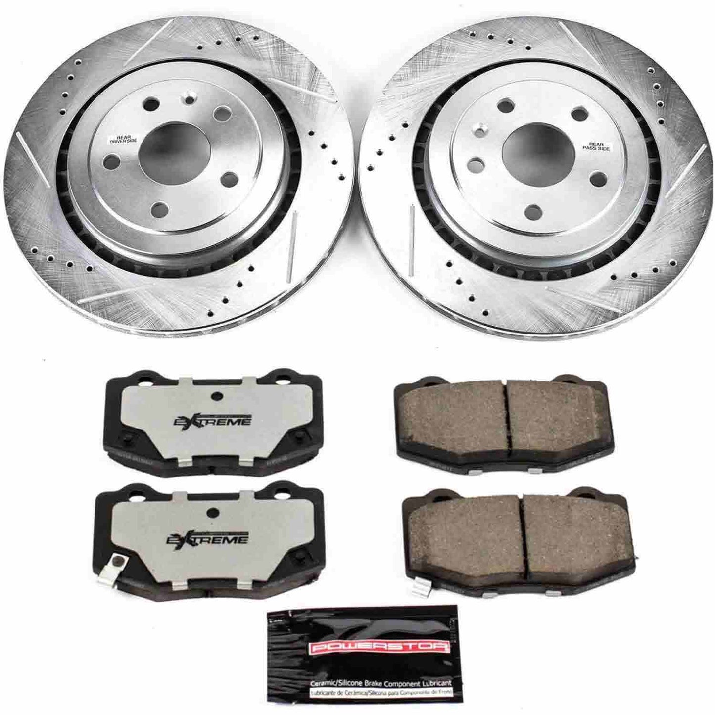 PowerStop Power Stop 16-18 Cadillac ATS Rear Z26 Street Warrior Brake Kit K7045-26