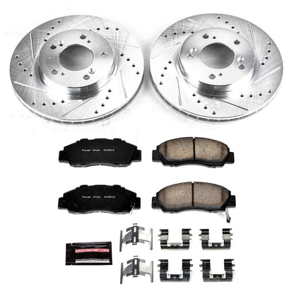 PowerStop Power Stop 97-01 Acura Integra Front Z23 Evolution Sport Brake Kit K704