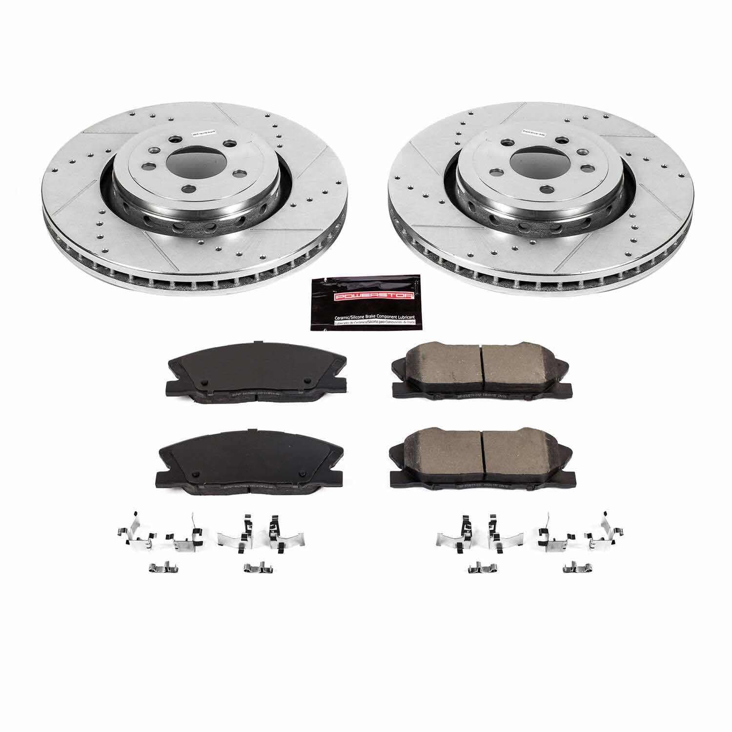 Power Stop 14-19 Dodge Charger Front Z23 Evolution Sport Brake Kit K7050
