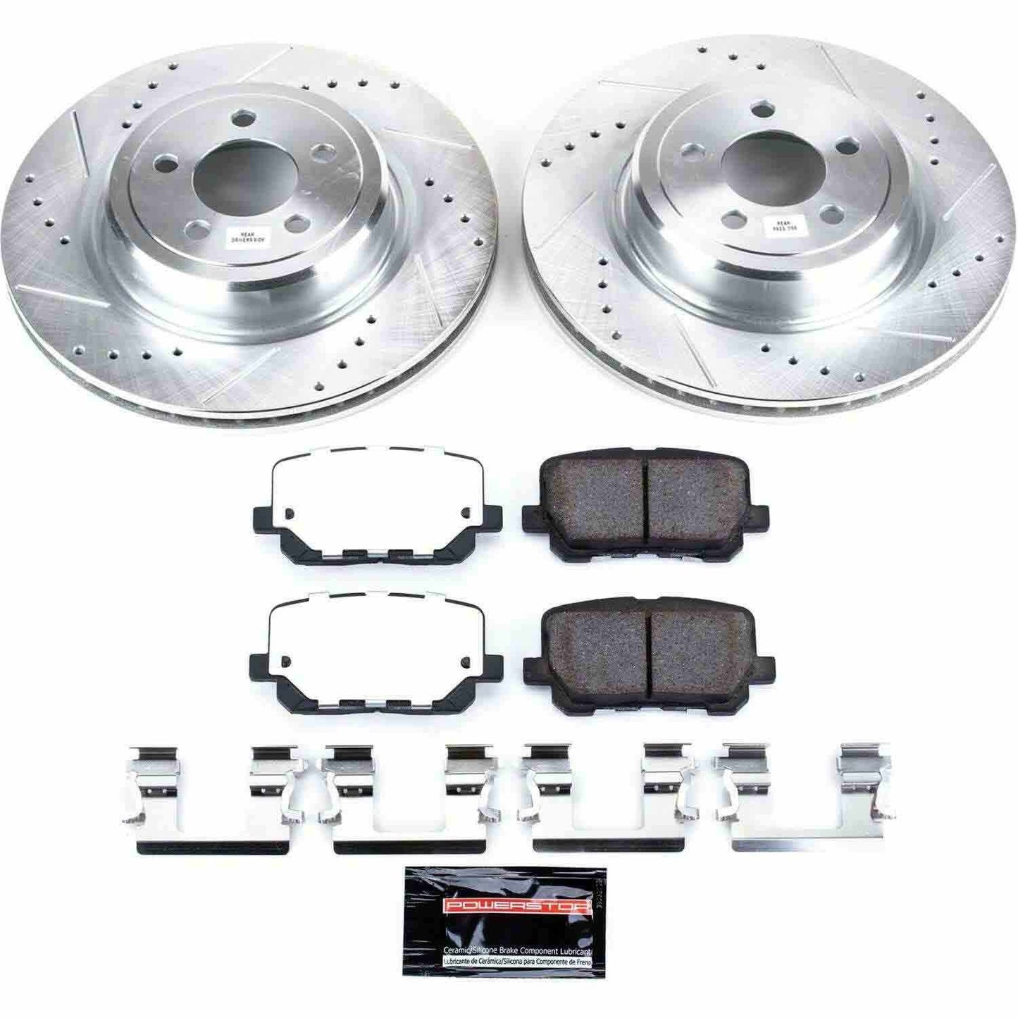 PowerStop Power Stop 14-19 Dodge Charger Rear Z26 Street Warrior Brake Kit K7052-26
