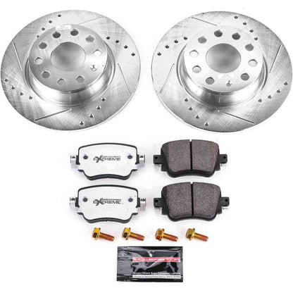 PowerStop Power Stop 15-18 Volkswagen Golf Rear Z26 Street Warrior Brake Kit K7053-26