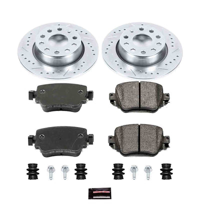 PowerStop Power Stop 15-18 Volkswagen Golf Rear Z23 Evolution Sport Brake Kit K7053