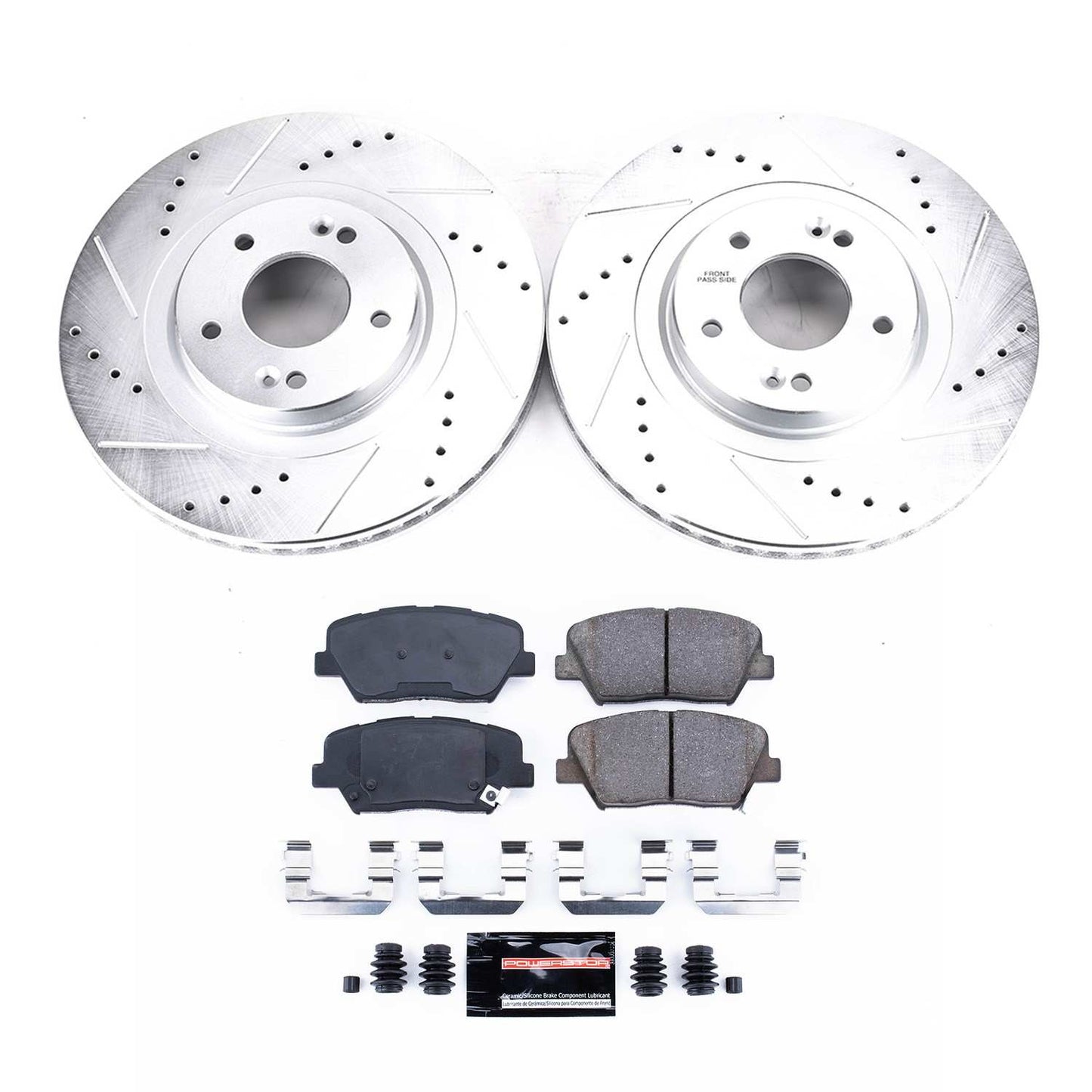 PowerStop Power Stop 13-18 Hyundai Santa Fe Sport Front Z23 Evolution Sport Brake Kit K7064