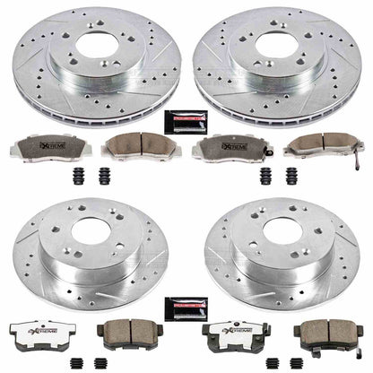 PowerStop Power Stop 97-01 Acura Integra Front & Rear Z26 Street Warrior Brake Kit K707-26