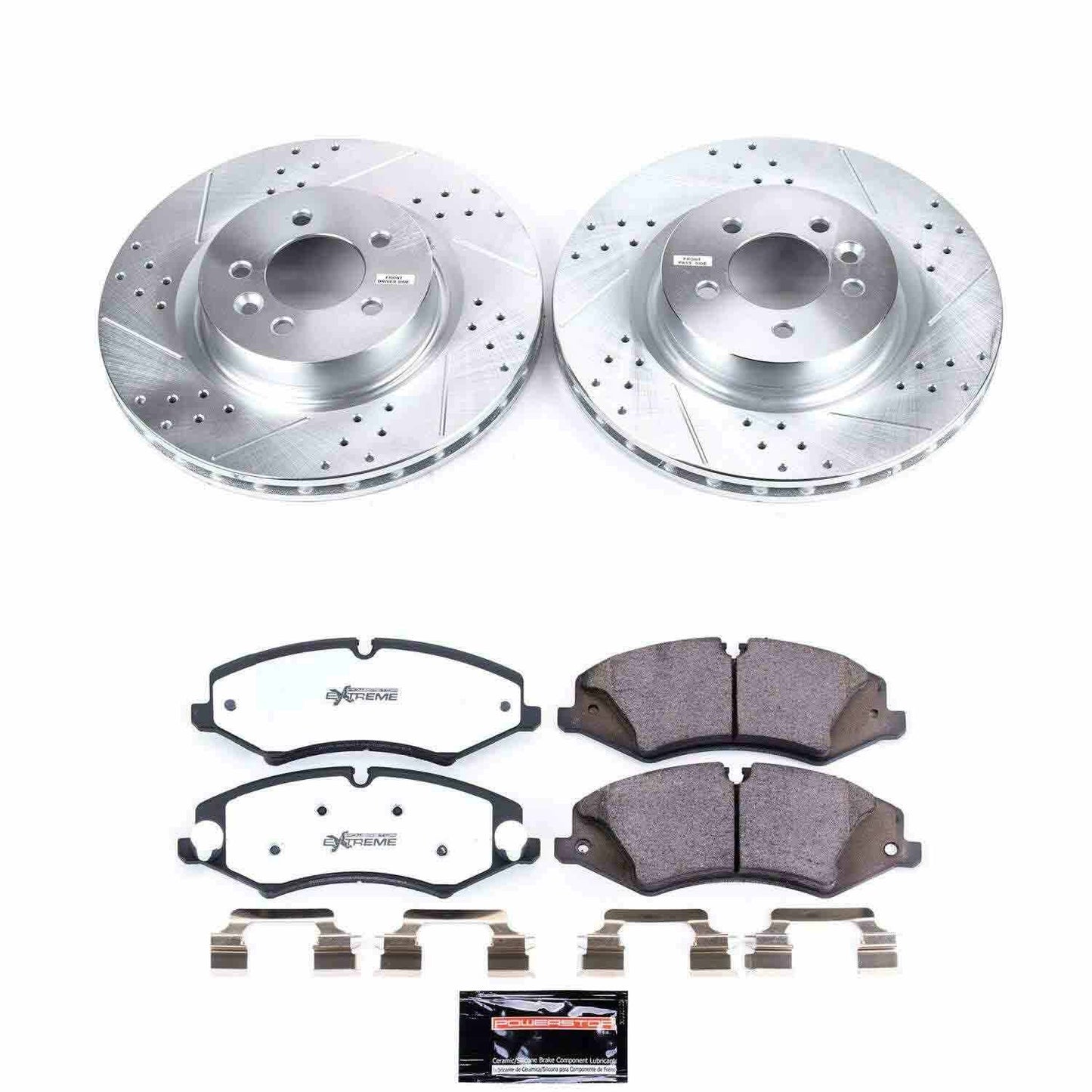 PowerStop Power Stop 2017 Land Rover Discovery Front Z36 Truck & Tow Brake Kit K7079-36
