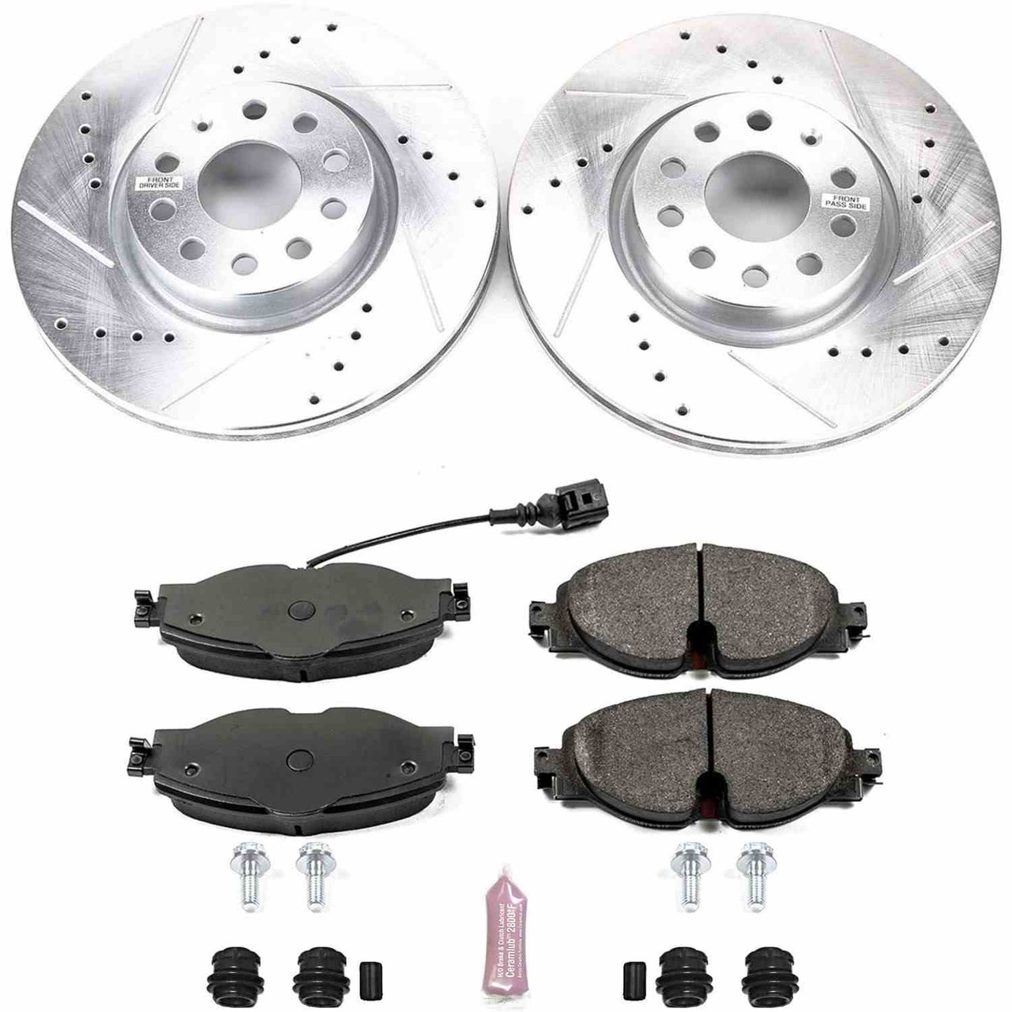 PowerStop Power Stop 15-18 Audi A3 Front Z23 Evolution Sport Brake Kit K7082