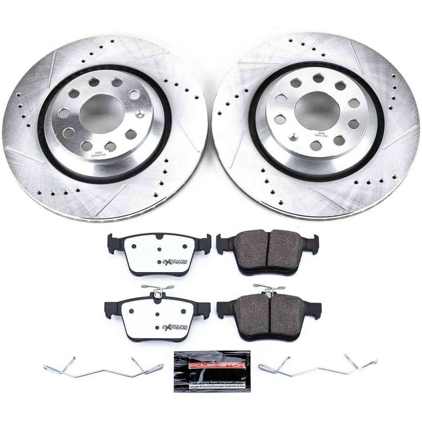 PowerStop Power Stop 17-18 Audi RS3 Rear Z26 Street Warrior Brake Kit K7084-26