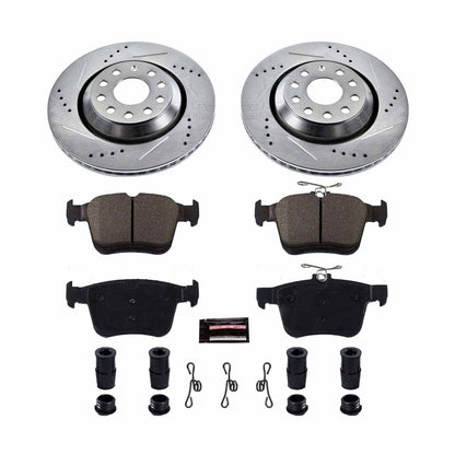 PowerStop Power Stop 17-18 Audi RS3 Rear Z23 Evolution Sport Brake Kit K7084