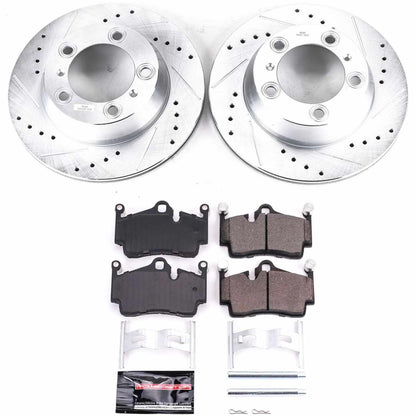 PowerStop Power Stop 17-18 Porsche 718 Boxster Rear Z23 Evolution Sport Brake Kit K7088