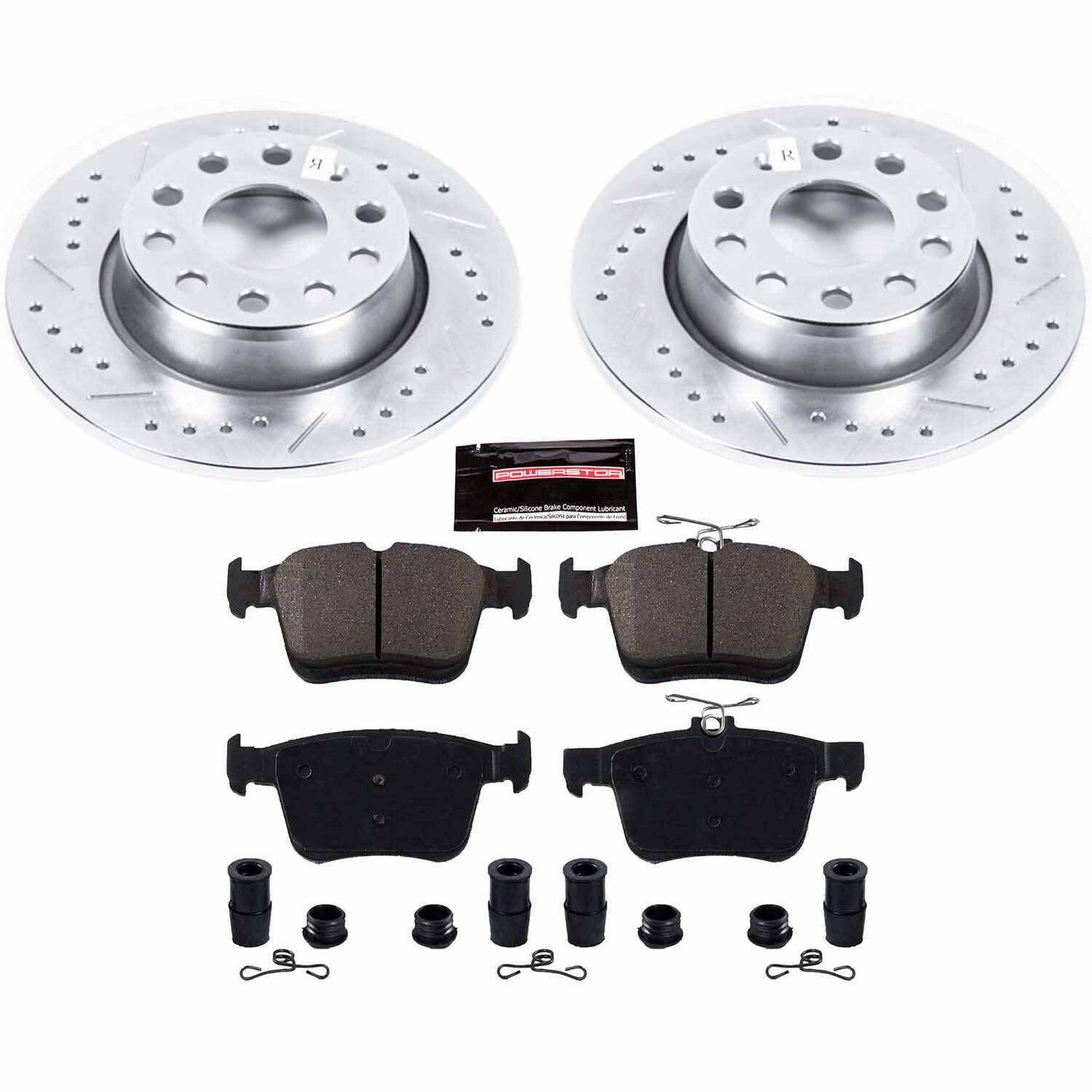 PowerStop Power Stop 15-18 Audi A3 Rear Z23 Evolution Sport Brake Kit K7093
